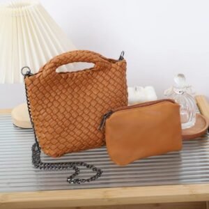 woven chain crossbody bag