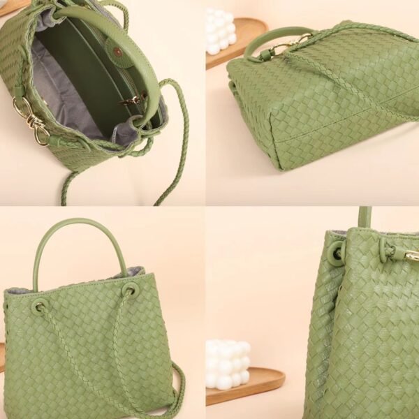 PU Woven Classic Handbag