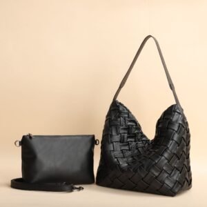 PU Woven Shoulder bag